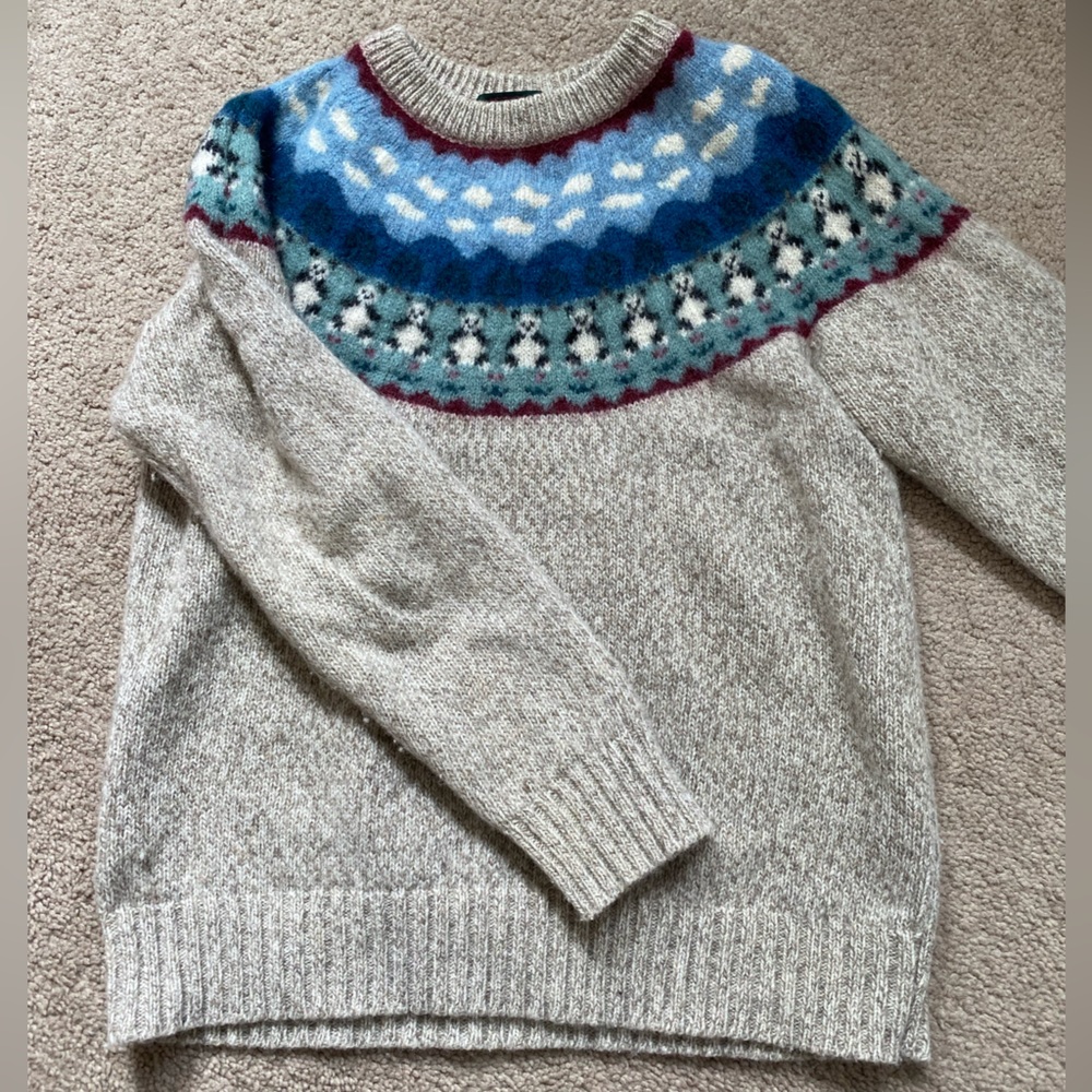 Adorable Charter Club panda wool crew sweater